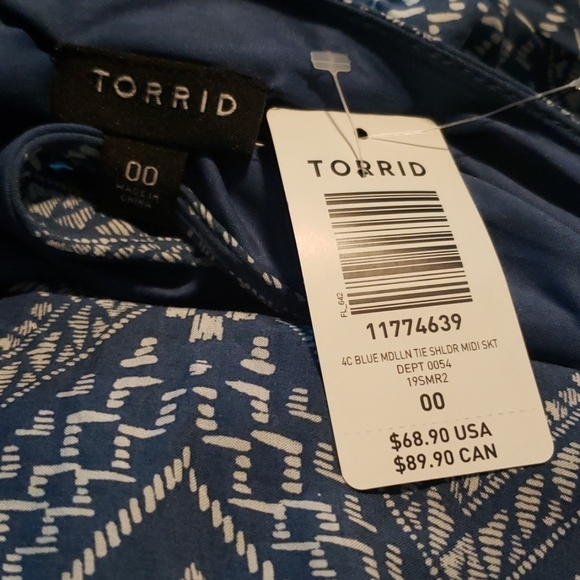 Torrid Blue Medallion Midi Dress - Picture 5 of 6